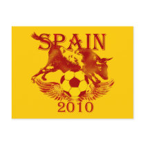 Spain 2010 football lovers futbol España postcard