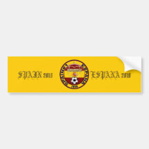 Spain 2010 Soccer World Champions Bumper Stickers
