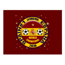Spain 2010 World Champions Soccer Futbol Postcards