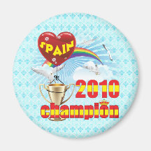 Spain 2010 World Cup Champions Trophy Refrigerator Magnet