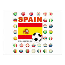 Spain Champions 2010 Postcard