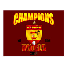 Spain Champions of the World 2010 Postcards