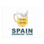 Spain Drinking Team Postcard
