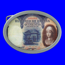 SPAIN ESPANA CURRENCY belt buckles