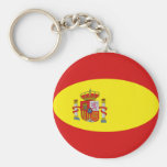 Spain Fisheye Flag Keychain
