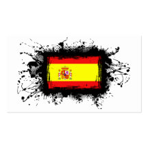 Spain Flag Business Card Template