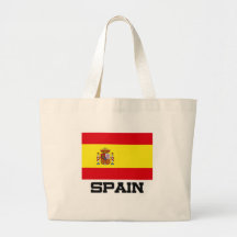 Spain Flag Canvas Bags