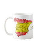 Spain Flag-colour Map Customizable Mug