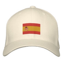 Spain flag embroidered flexfit wool hat embroidered baseball cap