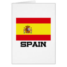 Spain Flag Greeting Cards