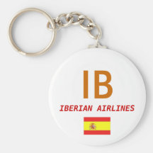 Spain Flag, IB, IBERIAN AIRLINES Key Chains