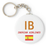 Spain Flag, IB, IBERIAN AIRLINES keychains