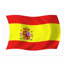 Spain Flag Postcard