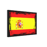 Spain Flag Stretched Canvas Print