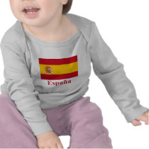 Spain Flag with Name in Spanish