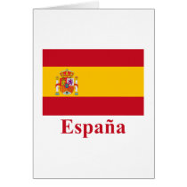 Spain Flag with Name in Spanish