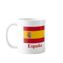 Spain Flag with Name in Spanish Mug