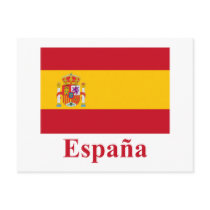 Spain Flag with Name in Spanish