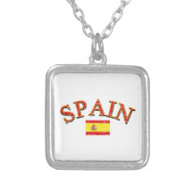 Spain football design pendant