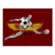 Spain Grunge 2010 Spain Soccer ghost Postcard