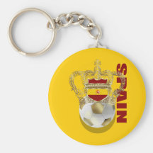 Spain Kings of Soccer World Champions 2010 Key Chains