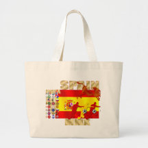 Spain Large España Flag Raging bull Toro Gifts Bags