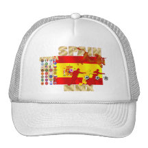 Spain Large España Flag Raging bull Toro Gifts Trucker Hat