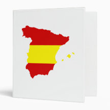 Spain map vinyl binders