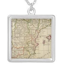 Spain, Portugal 3 Custom Necklace