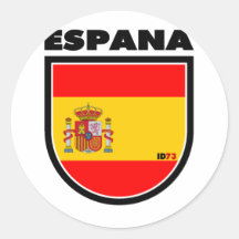Spain Round Sticker