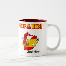 Spain see you in South Africa soccer gear Mugs