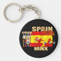 Spain Soccer Key Chain