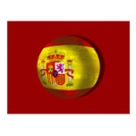 Spain Soccer Spain Grunge ball art gifts Post Card