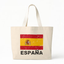 Spain Vintage Flag Tote Bag
