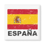 Spain Vintage Flag Fridge Magnets