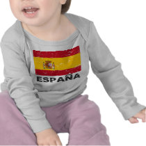 Spain Vintage Flag Tee Shirt