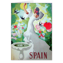 Spain Vintage Image Greeting Cards