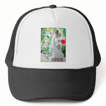 Spain Vintage Image Mesh Hats