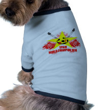 SPAIN WORLD CHAMPION 2010 DOGGIE T SHIRT
