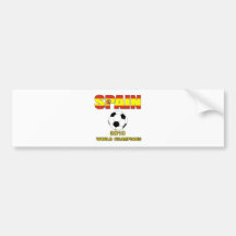 Spain World Champion t shirt World Cup 2010 Bumper Sticker