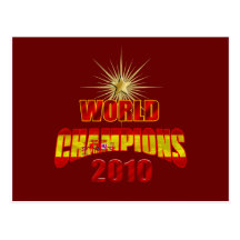 Spain World Champions 2010 Postcards