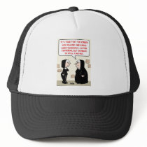 spandex nuns no-no dress code trucker hat