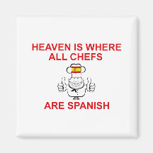 Spanish Chefs Refrigerator Magnets