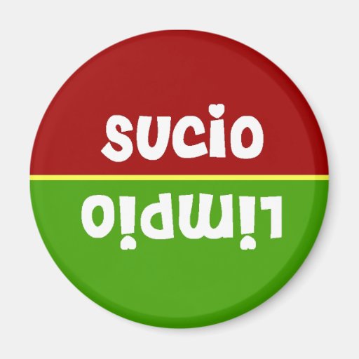 Spanish Clean Dirty Dishwasher Magnet