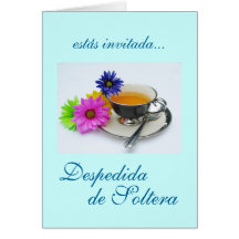Spanish: Despedida de Soltera / Bridal shower Greeting Card