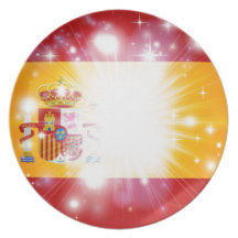 Spanish flag background plates