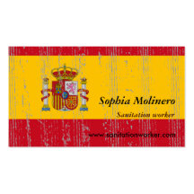 Spanish Flag Business Card