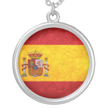 Spanish Flag Personalized Necklace