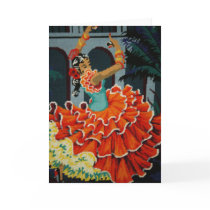 Spanish Flamenco Dancer Card