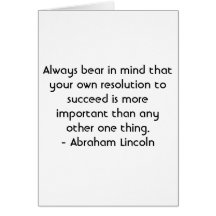 Spanish Motivation - Abraham Lincoln Card